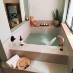 In-room private mineral water soaking tub