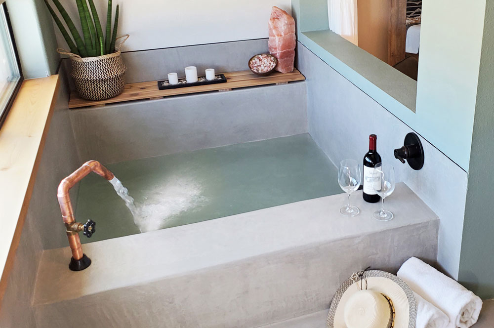 Spa Suite in-room mineral water tub