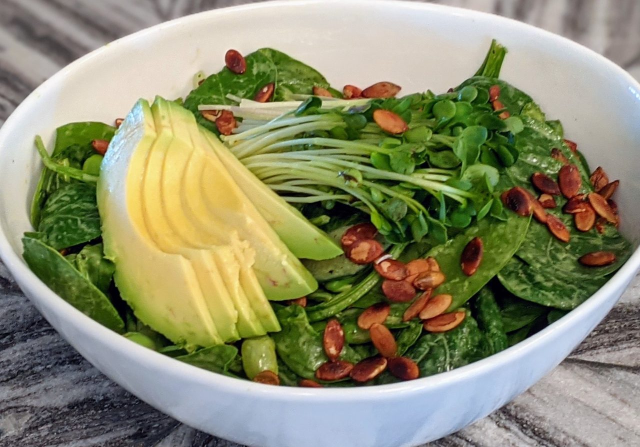 Fresh Made Green Goddess Salad from Azure Palm Cafe