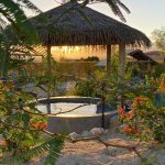 Oasis Mineral Tubs at Sunset