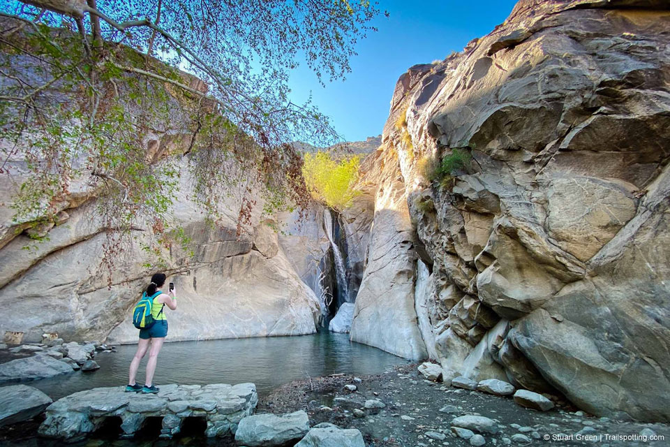 Tahquitz Canyon waterfall near Palm Springs